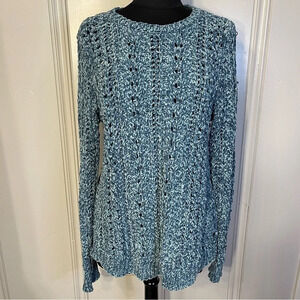 Soft Surroundings Windsor park chenille sweater Ocean blue colors size‎ M